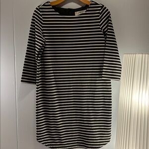Workshop black and white stripe dress